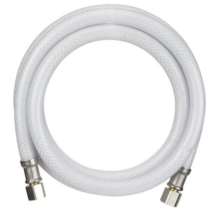 Plumb Pak Ice Maker Supply Line, 1/4 in Inlet, Compression Inlet, 1/4 in Outlet, Compression Outlet, PVC Tubing PP25565