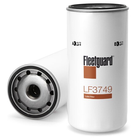 Fleetguard Oil Filter, 9 in L, Spin-On LF3749