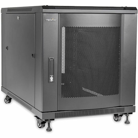 Rocstor SOLIDRACK R3003 12U RACK WITH SIDES ENCLOSURE - 600MM X 1000MM X 12U - INCLUDE D Y10E065-B1