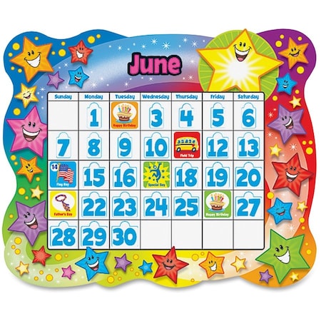 Trend Enterprises Star Calendar Bulletin Board Set, PK2 T8194