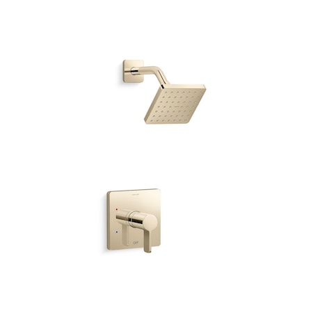 Kohler Parallel Rite-Temp shower trim kit, 2.5 gpm TS23503-4-AF