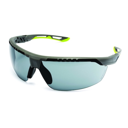 Pyramex Truflex, Safety Glasses, Anti-Fog, Gray Lens, Gray/Lime Frame SGL11320DT