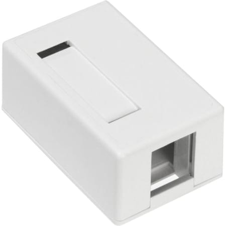 Leviton 1-Port Surface Mount Unloaded, Quickport, White 41089-1WP