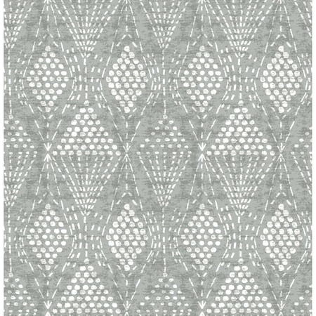 A-Street Prints Grady Grey Dotted Geometric Wallpaper 4081-26322