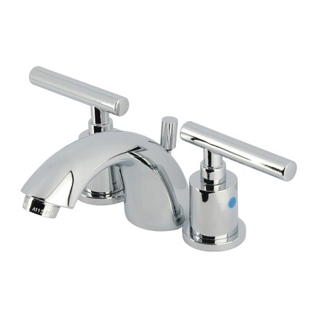 Kingston Brass Mini-Widespread Bathroom Faucet with Pop-Up Drain, Polished Chrome KB8951CML