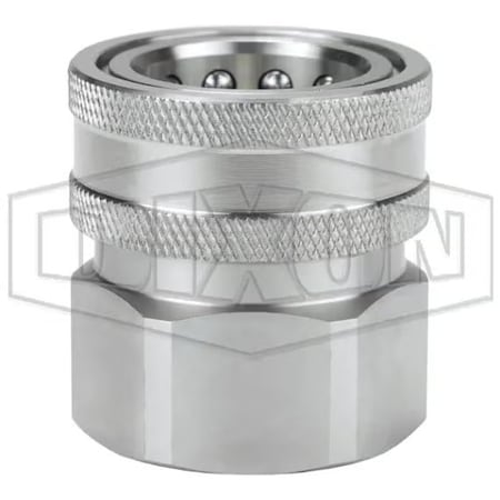 Dixon 316SS 2 in H-COUPLER, 2 in NPTF UNVALVED 16VF16-SS-E