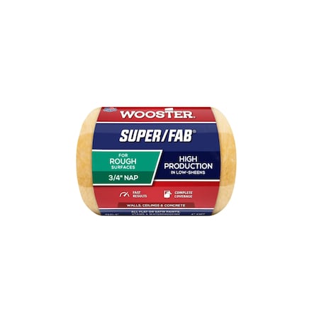 Wooster .75in. Nap Super-Fab Roller Covers R241-4 71497660343