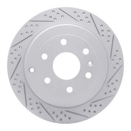 Dynamic Friction Co DFC Geoperformance Rotor - Drilled and Slotted 830-48055R