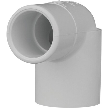 Charlotte Pipe And Foundry 1'' Slip x Spigot Schedule 40 90 Deg. Street PVC Elbow, 1/4 Bend PVC 02304 0800HA