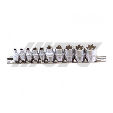 Jtc Auto Tools 10-piece external star socket set, e4-e18, 1/4 in & 3/8 in drive 3901