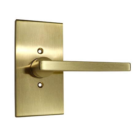 Baldwin Half Dummy Square Lever and Contemporary 5in Rose Lifetime Satin Brass Finish HDSQUCFR044