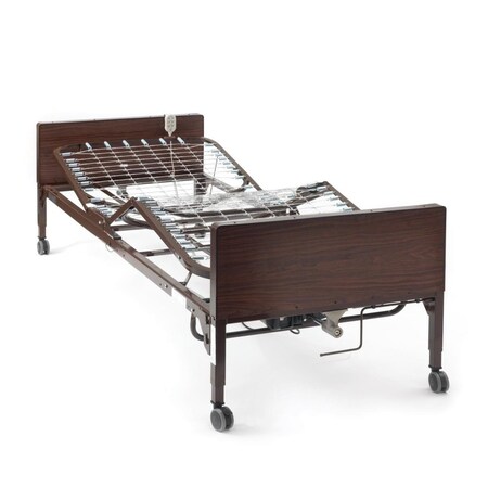Medline MedLite Homecare Low Full-Electric Bed with 9.5in-22.5in Height Range MDR107003LO