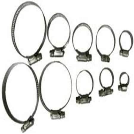 Tinkertools Assorted Stainless Steel Clamps - 10 Piece TI3983861