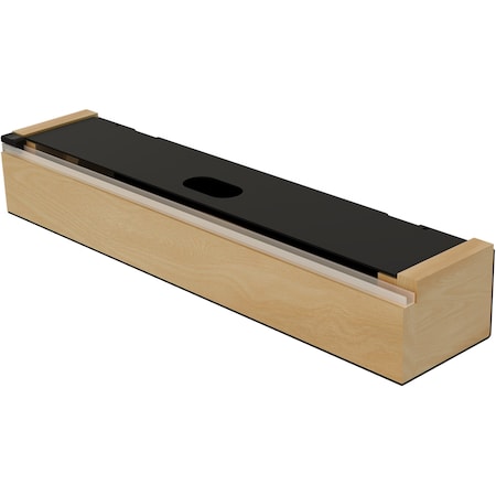 Revashelf Foil Cutter Drawer Insert Wood 3-3/8in W 2-19/32inH Black 4FWI-16-18-1