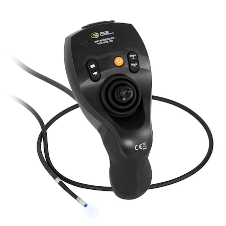 Pce Instruments WiFi endoscope, 6.5 mm 720p probe, 4-way articulation, 1 m/3.3 ft tungsten cable and IP54 device PCE-WVE 100
