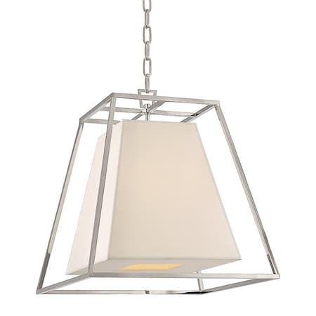 Hudson Valley Lighting Kyle 4 Light Pendant 17 In. Polished Nickel 6917-PN-WS