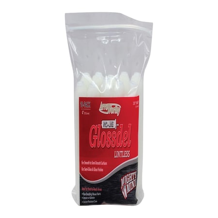 Arroworthy Pro-Line Glossdel 4 x 4 in. Mini Paint Roller Cover, White - Pack of 10 1807676