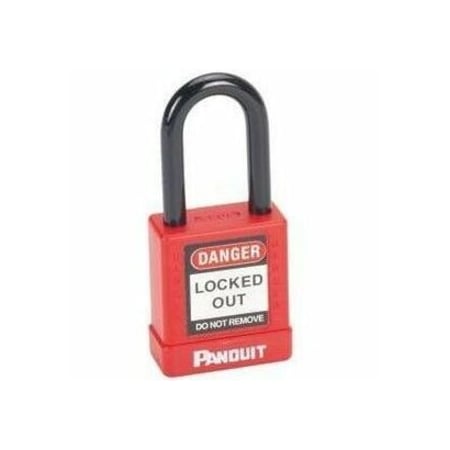 Panduit Non-Conductive Lock, 1.50" Shackle, Rd PSL-8