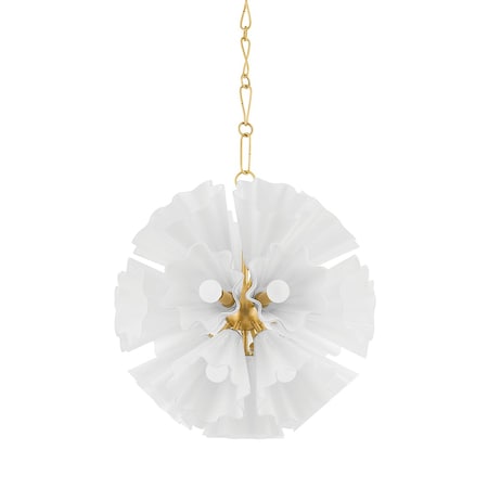 Hudson Valley Lighting Capri 22 Light Chandelier 24 In. Aged Brass 5524-AGB