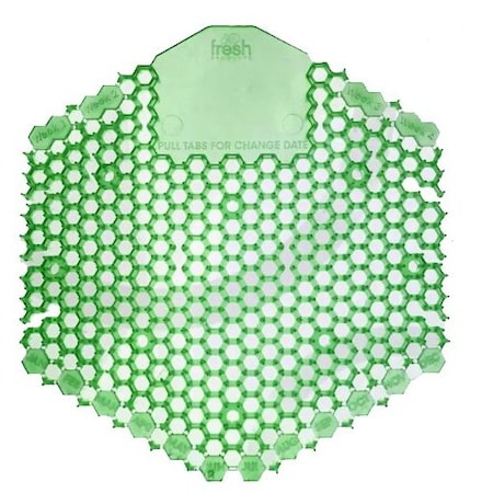 Fresh Products Wave 3D Urinal Screen Green Cucumber Melon Scent, 10PK 3WDS-F-02-BX