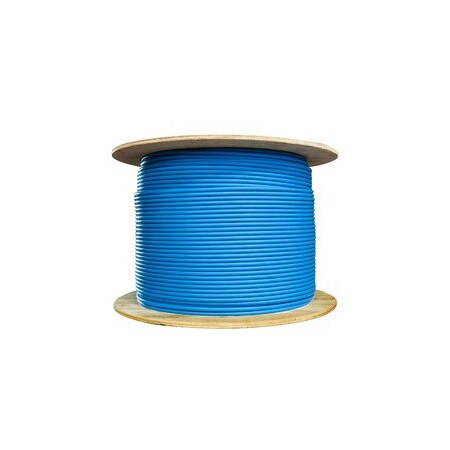 Swe-Tech 3C S/FTP Cat6a Ethernet Cable, Blue, Stranded Copper, 26AWG, Spool - 1000 foot FWT13X6-561MH