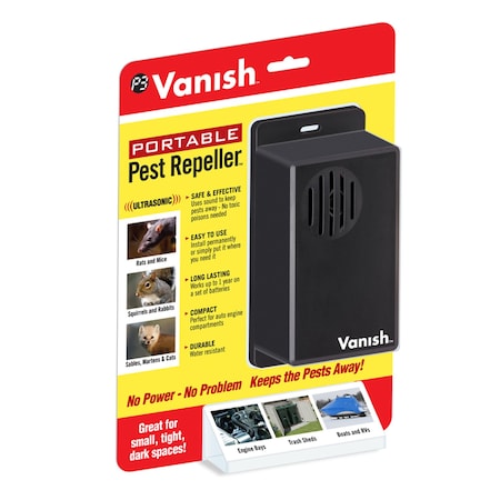 Vanish Battery-Powered Electronic Pest Repeller For Outdoor Pests P7826