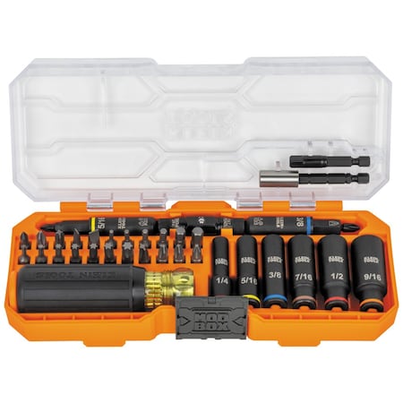 Klein Tools KNECT Impact-Rated Screwdriver and Socket Set with Case, 41-Piece 32502HD