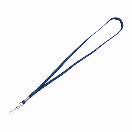 Advantus Deluxe Lanyard with J-Hook, Blue, 36in Long, 100PK 97129