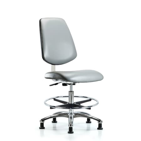 Blue Ridge Ergonomics Vinyl Clean Room Chair BR-CLR-VMBCH-MB-CR-CF-RG-8840