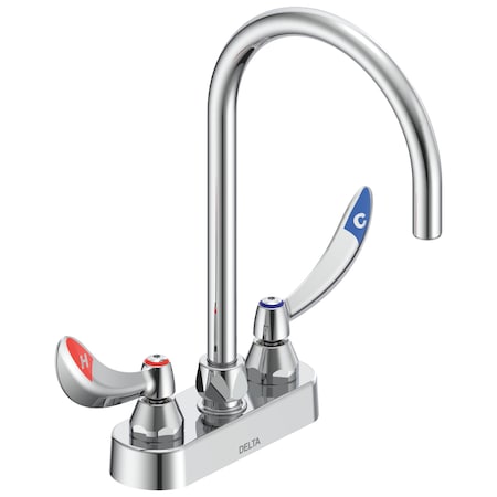 Delta Commercial 27C4 / 27C5 / 27C6 4 In Cast Deck-Mount In Chrome 27C4974-TI