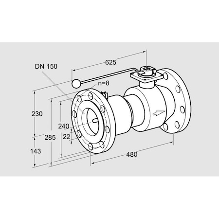 Honeywell Kromschroder Manual Ball Valve – Gas/Air/Water, Threaded/Flanged, DN 6-250, EU Cert KS03152304