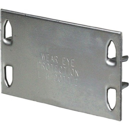 Dottie L.H. Dottie 1-3/4'' x 5'' 16 Gauge Safety Plate, 100PK 2516