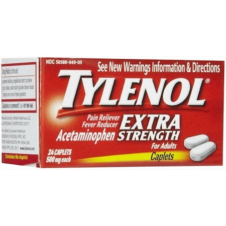 Tylenol Extra Strength Pain Reliever, 24 Caplets 70122