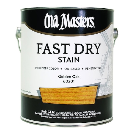 Fast Dry Stain Gal Old Masters Golden Oak Interior Oil-Based Wood Stain 60201
