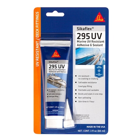 Powerhouse 3 oz flex 295 UV Sealants Tube, White PO3453217