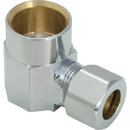 Do It Best 1/2'' SW X 3/8'' OD Angle Connector DIB77PCLF