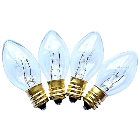 Santas Forest Hometown Holidays Replacement Bulb, 5 W, Candelabra Lamp Base, Incandescent Lamp, Clear Light 16291