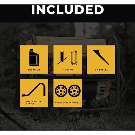 Firman 8350W Gasoline Powered Recoil Start 120/240V Portable Generator with CO Alert P06702