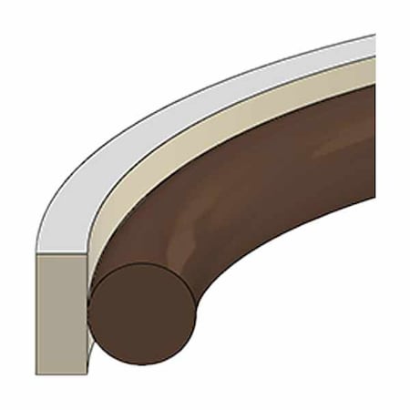 Hercules Sealing Products PS1800-48V, PA-GTFE/FKM-3x0.269-0.274 PS1800-48V