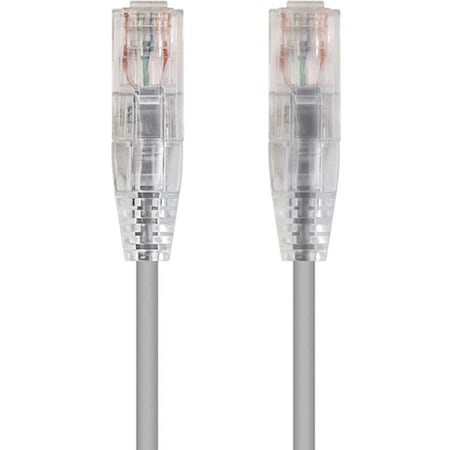 Monoprice Slim Cat6 Utp Cable, 5 ft.Gray 13534