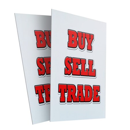 Signmission Buy Sell Trade, Plastic Signs Only 24 Inch x 36 Inch, Corrugated Plastic, 2PK CSB-2436-2PACK-Buy Sell Trade