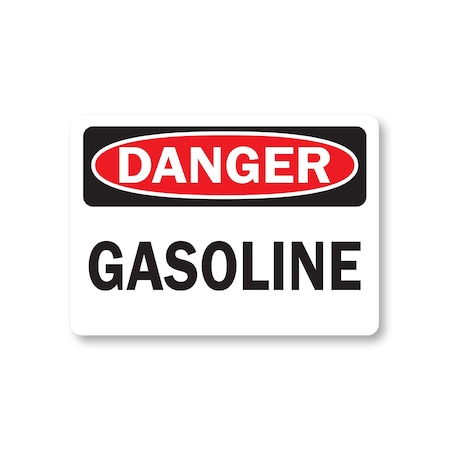 Signmission Safety Sign, 14 in Height, Plastic, Gasoline DS-Gasoline