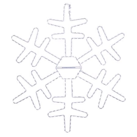 Celebrations LED Pure White Snowflake 24 in. Hanging Decor 24SFKDPWA