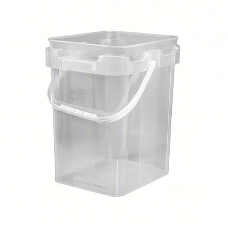 Basco Square Pail, Clear MMP8002-SK