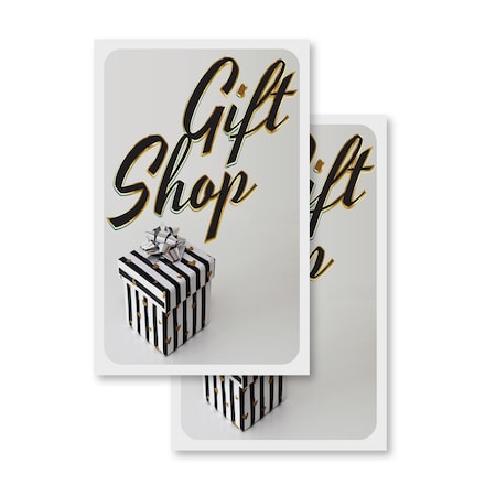 Signmission Gift Shop, Vinyl Decals Only 24 Inch x 36 Inch, Vinyl Decal, 2PK DSB-2436-2PACK-30381