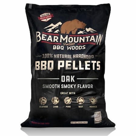 Lignetics 20 lbs Bear Mountain BBQ Smoker Pellets, Oak FK18