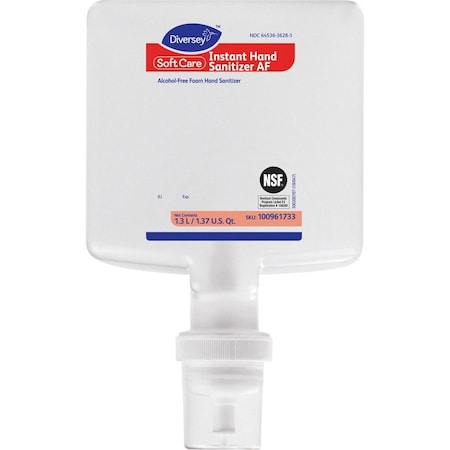 Diversey Soft Care Instant Gel Hand Sanitizer AF, 1,300 mL Cartridge, Fresh Scent, 6PK 100961733