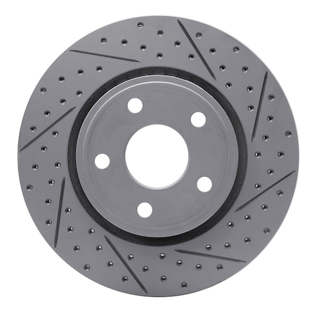 Dfc GEOPERFORMANCE Drilled & Slotted Brake Rotor, Disc Brake Rotor,  830-42005R