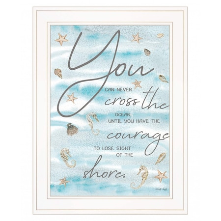Homeroots You Can Never 2 White Framed Print Wall Art 407601
