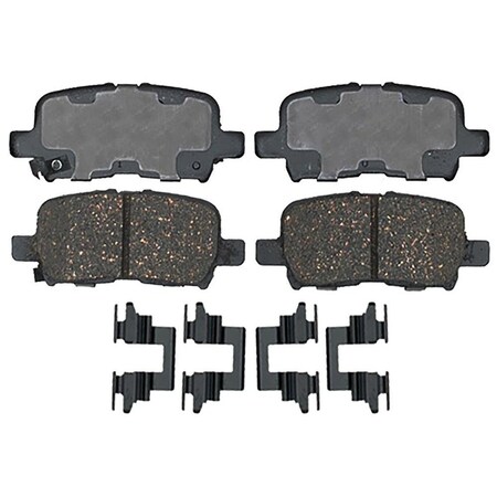 Acdelco PAD ASM FRT DISC BRK, Disc Brake Pad Set, 14D865CHF1